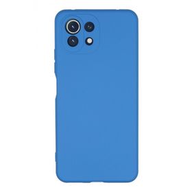 Newface Xiaomi Mİ 11 Lite Nano İçi Kadife Silikon Mavi Kılıf