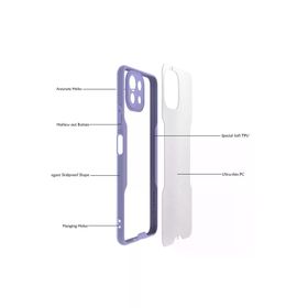 Newface Xiaomi Mİ 11 Lite Platin Silikon Mavi Cep Telefonu Kılıfı