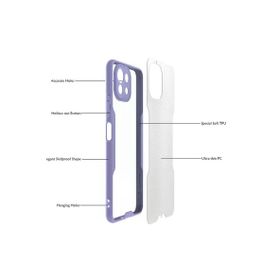 Newface Xiaomi Mİ 11 Lite Platin Silikon Mavi Cep Telefonu Kılıfı
