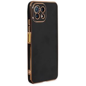 Newface Xiaomi Mi 11 Lite Volet Siyah Silikon Kılıf