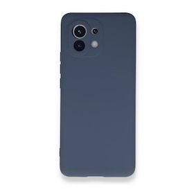 Newface Xiaomi Mi 11 Nano İçi Kadife Silikon Gri Cep Telefonu Kılıfı