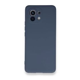 Newface Xiaomi Mi 11 Nano İçi Kadife Silikon Gri Cep Telefonu Kılıfı