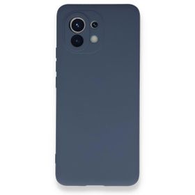 Newface Xiaomi Mi 11 Nano İçi Kadife Silikon Gri Cep Telefonu Kılıfı