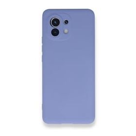 Newface Xiaomi Mi 11 Nano İçi Kadife Silikon Lila Cep Telefonu Kılıfı