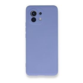 Newface Xiaomi Mi 11 Nano İçi Kadife Silikon Lila Cep Telefonu Kılıfı