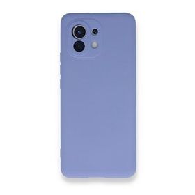 Newface Xiaomi Mi 11 Nano İçi Kadife Silikon Lila Cep Telefonu Kılıfı