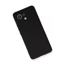 Newface Xiaomi Mi 11 Nano İçi Kadife Silikon Siyah Cep Telefonu Kılıfı
