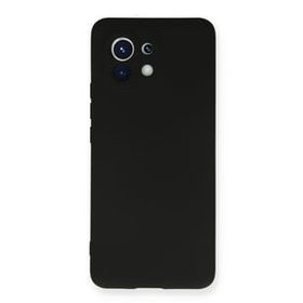 Newface Xiaomi Mi 11 Nano İçi Kadife Silikon Siyah Cep Telefonu Kılıfı