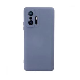 Newface Xiaomi Mi 11T Pro Nano İçi Kadife Silikon Gri Cep Telefonu Kılıfı