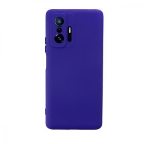 Newface Xiaomi Mi 11T Pro Nano İçi Kadife Silikon Mor Cep Telefonu Kılıfı