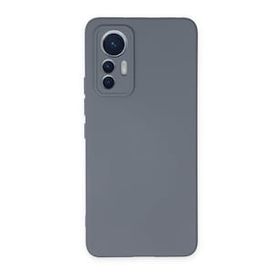 Newface Xiaomi Mi 12 Lite Nano İçi Kadife Silikon Gri Cep Telefonu Kılıfı