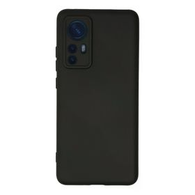 Newface Xiaomi Mi 12 Nano İçi Kadife Silikon Siyah Cep Telefonu Kılıfı