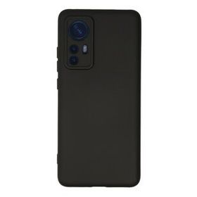 Newface Xiaomi Mi 12 Nano İçi Kadife Silikon Siyah Cep Telefonu Kılıfı