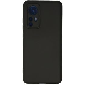 Newface Xiaomi Mi 12 Nano İçi Kadife Silikon Siyah Cep Telefonu Kılıfı