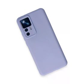 Newface Xiaomi Mi 12T Pro Nano İçi Kadife Silikon Lila Cep Telefonu Kılıfı