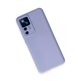 Newface Xiaomi Mi 12T Pro Nano İçi Kadife Silikon Lila Cep Telefonu Kılıfı