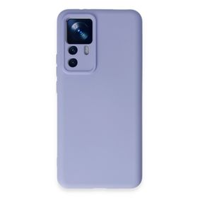 Newface Xiaomi Mi 12T Pro Nano İçi Kadife Silikon Lila Cep Telefonu Kılıfı