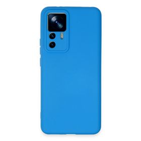 Newface Xiaomi Mi 12T Pro Nano İçi Kadife Silikon Mavi Kılıf