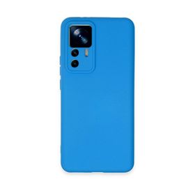 Newface Xiaomi Mi 12T Pro Nano İçi Kadife Silikon Mavi Kılıf