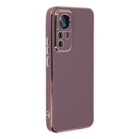 Newface Xiaomi Mi 12T Pro Volet Silikon Mor Kılıf