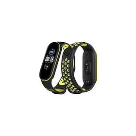 Newface Xiaomi Mi Band 7 Siyah-Yeşil Spor Delikli Kordon