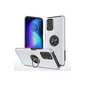 Newface Xiaomi Poco F3 Elit Yüzüklü Kapak Gümüş Cep Telefonu Kılıfı