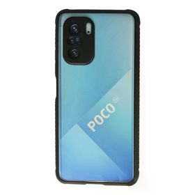 Newface Xiaomi Poco F3 Miami Şeffaf Silikon Siyah Cep Telefonu Kılıfı