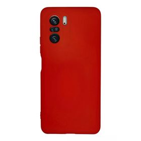 Newface Xiaomi Poco F3 Nano içi Kadife Silikon Kırmızı Cep Telefonu Kılıfı