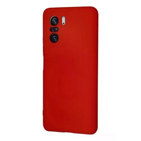 Newface Xiaomi Poco F3 Nano içi Kadife Silikon Kırmızı Cep Telefonu Kılıfı