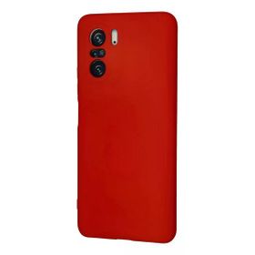 Newface Xiaomi Poco F3 Nano içi Kadife Silikon Kırmızı Cep Telefonu Kılıfı