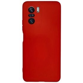 Newface Xiaomi Poco F3 Nano içi Kadife Silikon Kırmızı Cep Telefonu Kılıfı