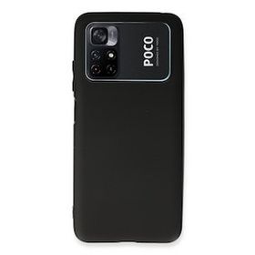 Newface Xiaomi Poco M4 Pro 4G First Silikon Siyah Cep Telefonu Kılıfı