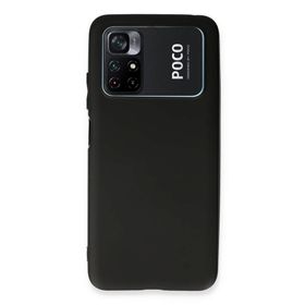 Newface Xiaomi Poco M4 Pro 4G First Silikon Siyah Cep Telefonu Kılıfı