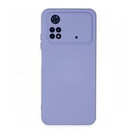 Newface Xiaomi Poco M4 Pro 4G Nano İçi Kadife Silikon Lila Cep Telefonu Kılıfı