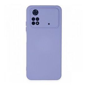 Newface Xiaomi Poco M4 Pro 4G Nano İçi Kadife Silikon Lila Cep Telefonu Kılıfı