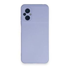 Newface Xiaomi Poco M5 Nano İçi Kadife Silikon Lila Cep Telefonu Kılıfı