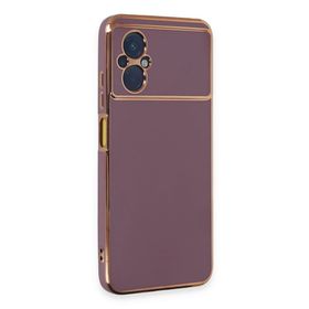 Newface Xiaomi Poco M5 Volet Silikon Mor Cep Telefonu Kılıfı