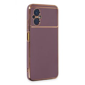 Newface Xiaomi Poco M5 Volet Silikon Mor Cep Telefonu Kılıfı