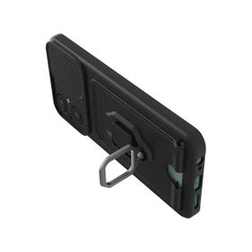 Newface Xiaomi Poco M5 Zuma Kartvizitli Yüzüklü Silikon Siyah Kılıf