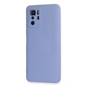 Newface Xiaomi Poco X3 GT Nano İçi Kadife Silikon Lila Cep Telefonu Kılıfı