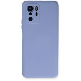 Newface Xiaomi Poco X3 GT Nano İçi Kadife Silikon Lila Cep Telefonu Kılıfı