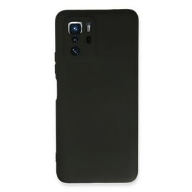 Newface Xiaomi Poco X3 GT Nano İçi Kadife Silikon Siyah Cep Telefonu Kılıfı