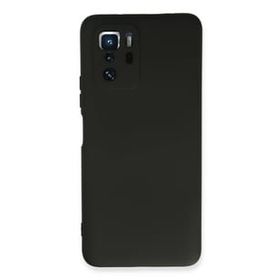 Newface Xiaomi Poco X3 GT Nano İçi Kadife Silikon Siyah Cep Telefonu Kılıfı
