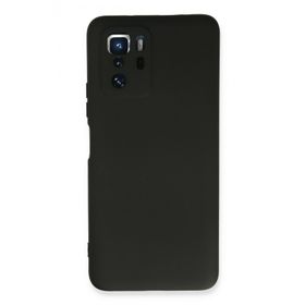 Newface Xiaomi Poco X3 GT Nano İçi Kadife Silikon Siyah Cep Telefonu Kılıfı