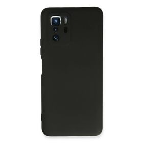 Newface Xiaomi Poco X3 GT Nano İçi Kadife Silikon Siyah Cep Telefonu Kılıfı