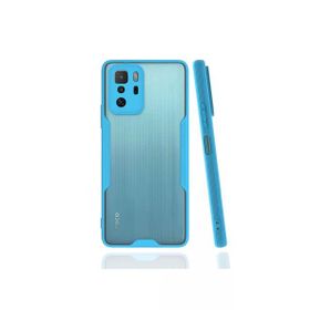 Newface Xiaomi Poco X3 GT Platin Silikon Mavi Cep Telefonu Kılıfı