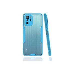Newface Xiaomi Poco X3 GT Platin Silikon Mavi Cep Telefonu Kılıfı