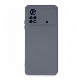 Newface Xiaomi Poco X4 Pro 5G Nano İçi Kadife Silikon Gri Cep Telefonu Kılıfı