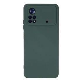 Newface Xiaomi Poco X4 Pro 5G Nano İçi Kadife Silikon Koyu Yeşil Kılıf