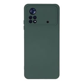 Newface Xiaomi Poco X4 Pro 5G Nano İçi Kadife Silikon Koyu Yeşil Kılıf